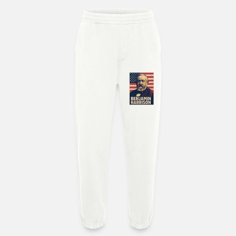 Benjamin Harrison USA - Heavyweight Jogginghose - made by SPREAD  - OFF WHITE