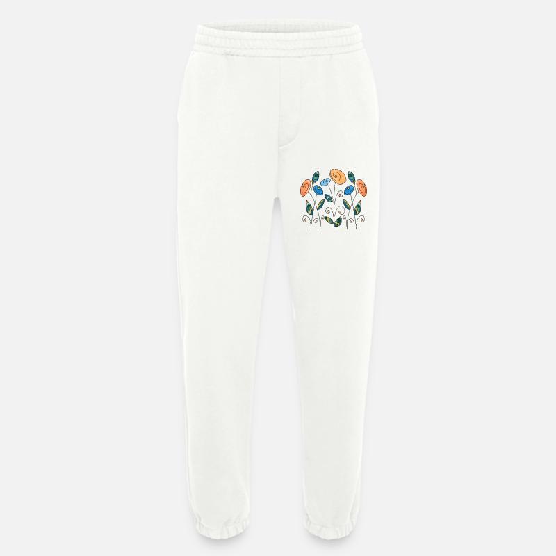 Blumen - Heavyweight Jogginghose - made by SPREAD  - OFF WHITE