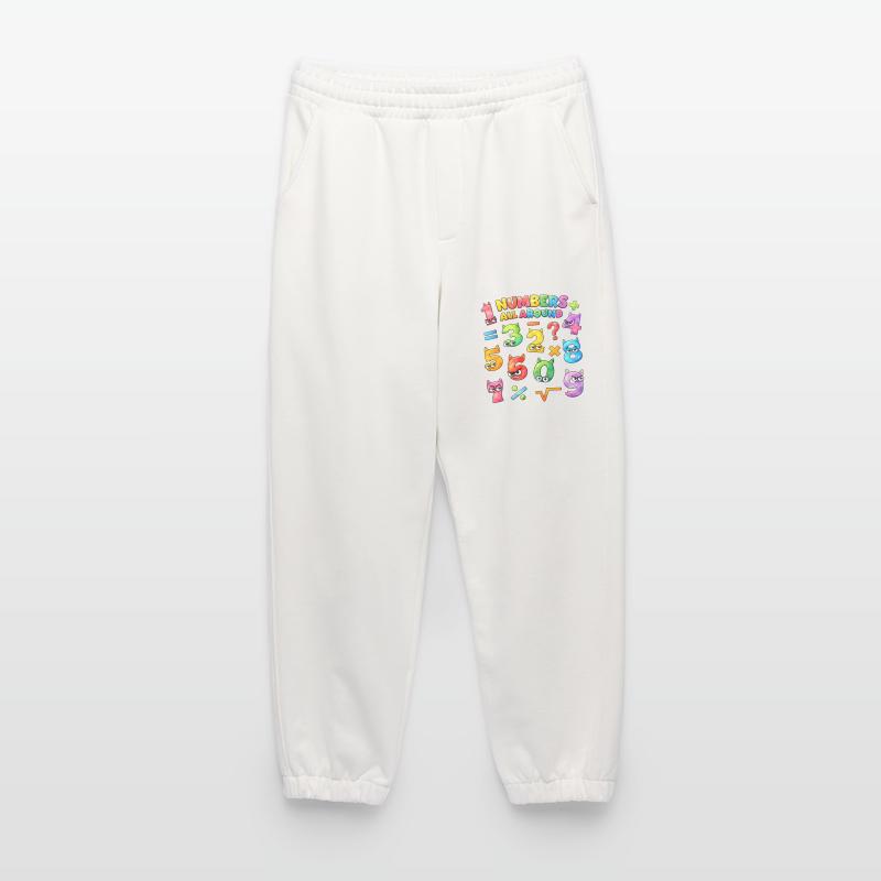 Rainbow Math Faces & Numbers Heavyweight Jogginghose - made by SPREAD 