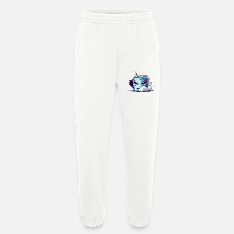 Schlafendes Einhorn-Tassendesign - Heavyweight Jogginghose - made by SPREAD  - OFF WHITE