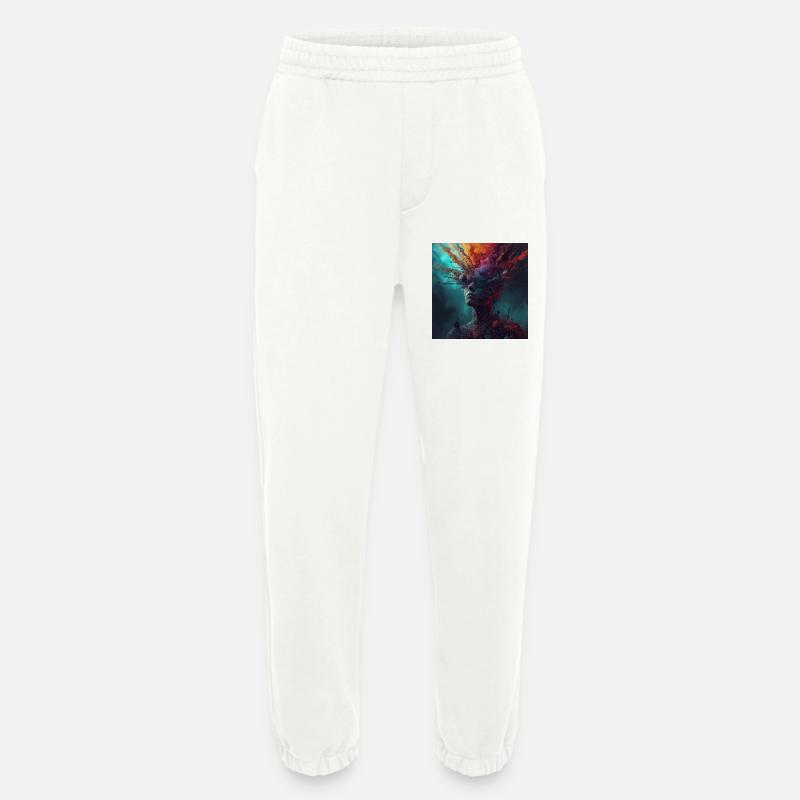 Kosmische Kopfreise Farbströme - Heavyweight Jogginghose - made by SPREAD  - OFF WHITE