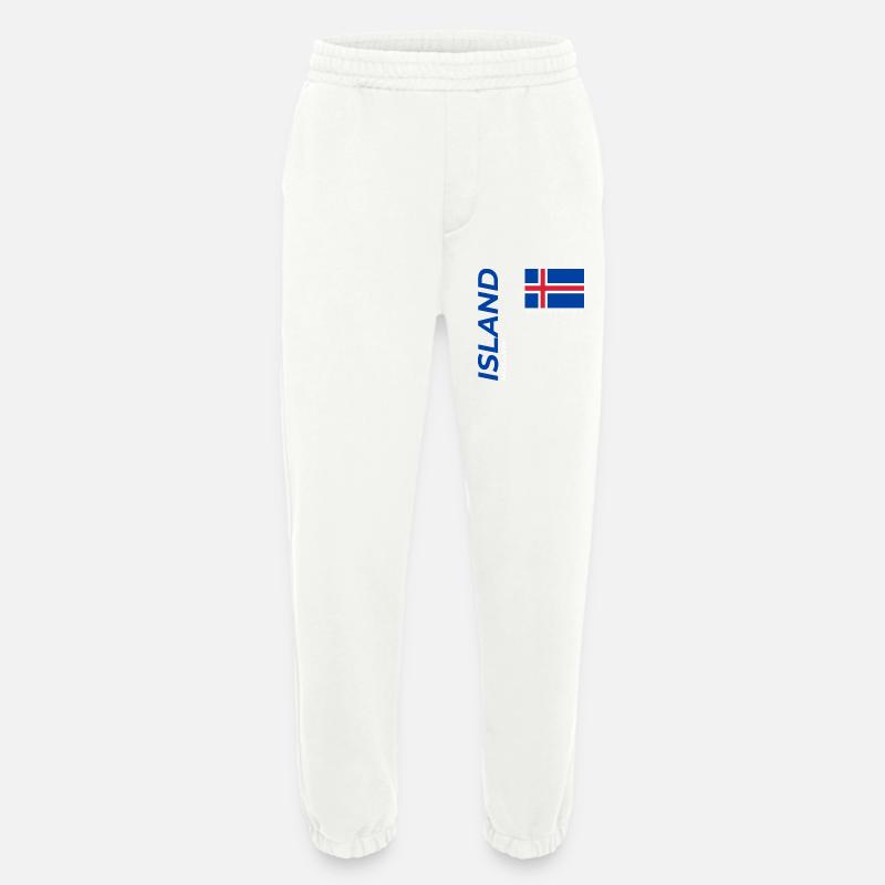 húsavík - Heavyweight Jogging Pants - made by SPREAD  - OFF WHITE