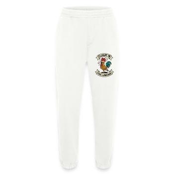 Fluent in Fowl Language Rooster Humor Funny - Heavyweight Jogging Pants - made by SPREAD  - OFF WHITE - Front