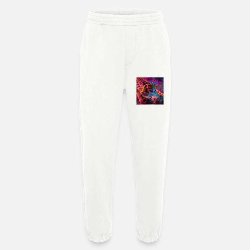 Chilliger Leopard Hängematte Neon Style - Heavyweight Jogginghose - made by SPREAD - OFF WHITE