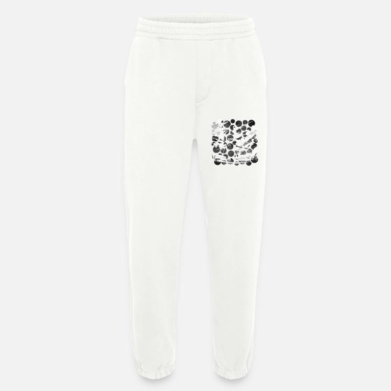 Japanischer Samurai in Schwarz-Weiß Landschaft - Heavyweight Jogginghose - made by SPREAD - OFF WHITE