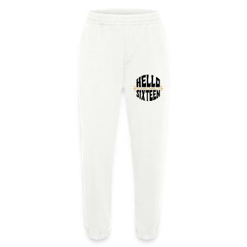 Bonjour seize ans 16 ans Designer - Pantalon de jogging bio épais fabriqué en UE - OFF WHITE - Devant
