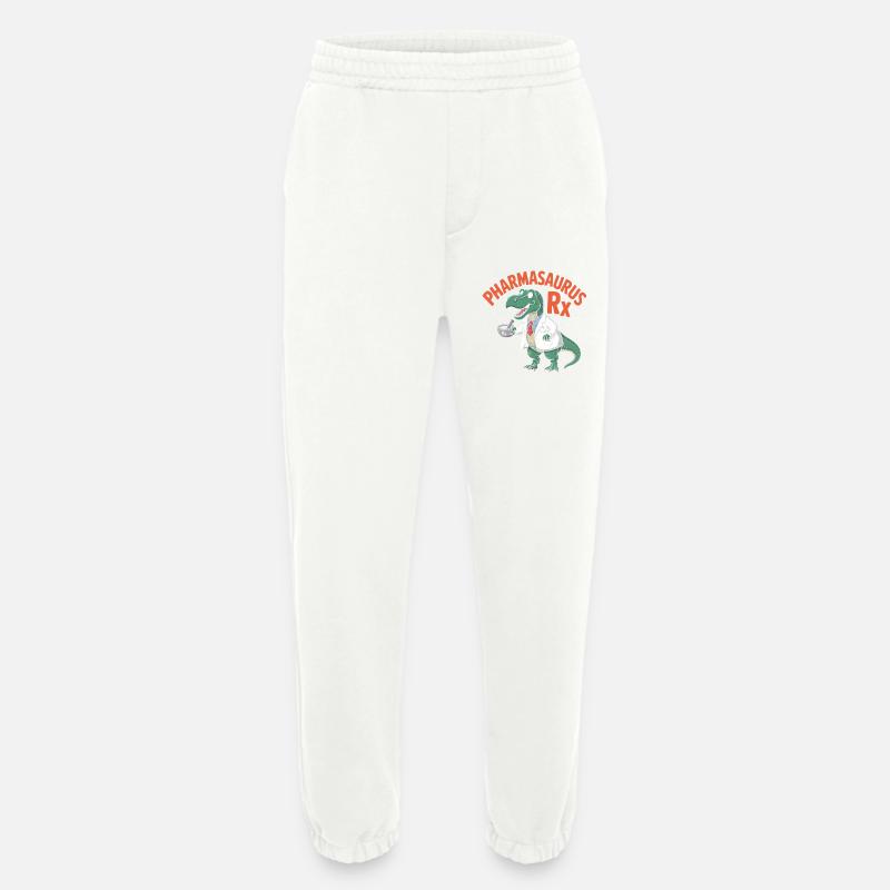 PharmaSaurus RX Doctoral Alligator - Pantalon de jogging bio épais fabriqué en UE - OFF WHITE