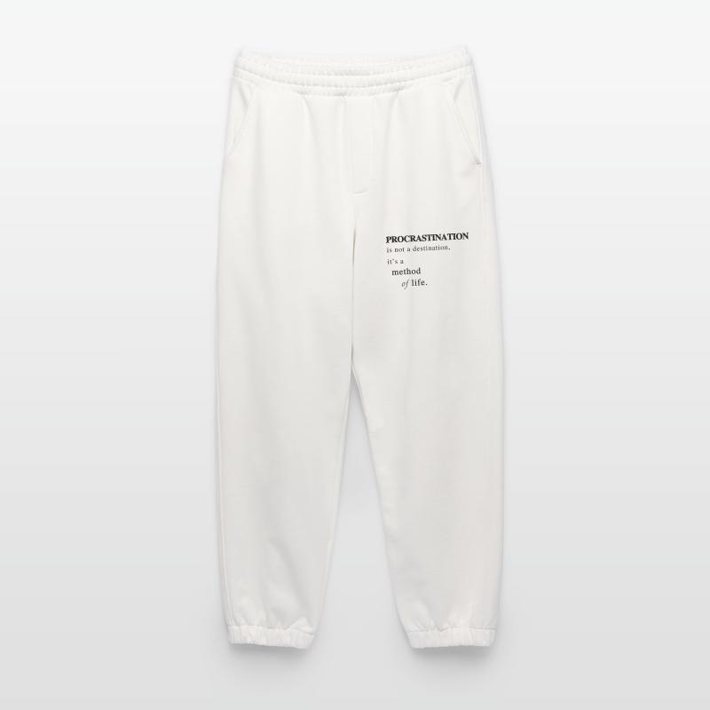 Prokrastination als Lebensmethode - Spruch Heavyweight Jogginghose - made by SPREAD 
