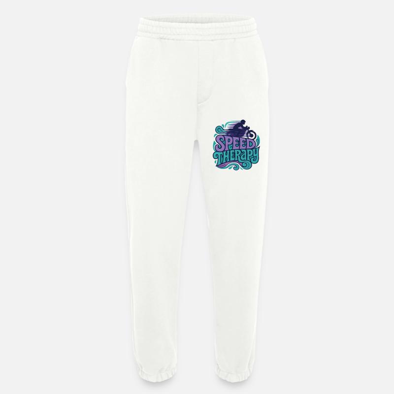 Speed Therapy – Motorrad - Heavyweight Jogginghose - made by SPREAD  - OFF WHITE