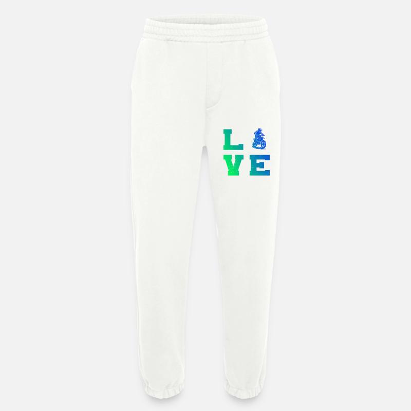 Statement for all motocross - Heavyweight Jogging Pants - made by SPREAD  - OFF WHITE