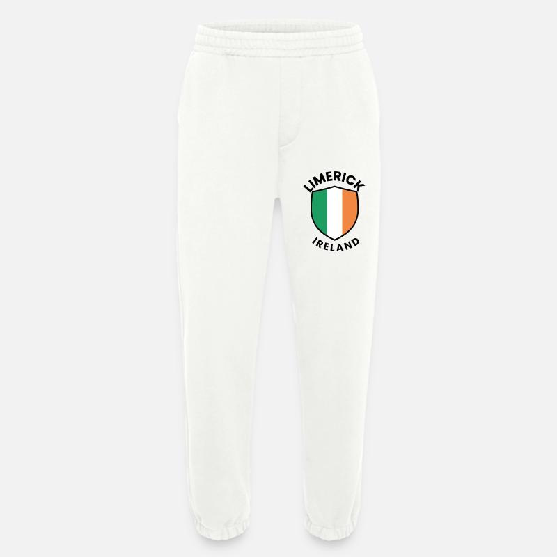 Limerick Irland Schildabzeichen - Heavyweight Jogginghose - made by SPREAD  - OFF WHITE