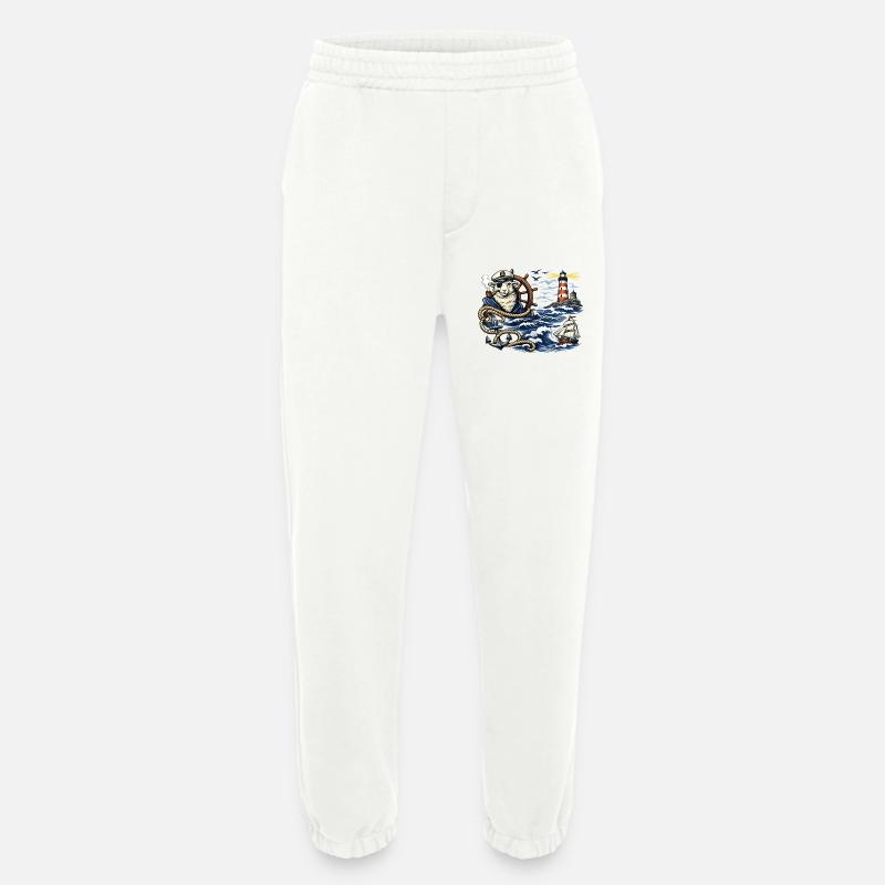 Seefahrer-Schaf im Sturm - Heavyweight Jogginghose - made by SPREAD  - OFF WHITE