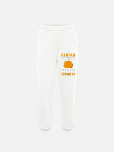 Fabulous Engineer Helmet - Heavyweight Jogging Pants - made by SPREAD - OFF WHITE