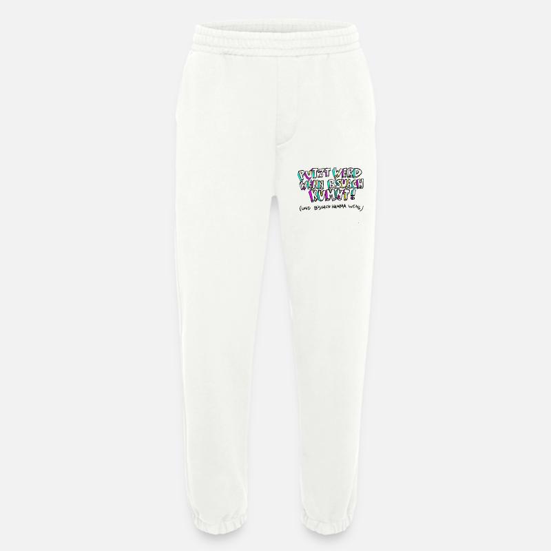 PUTZT_WERD_WENN_B'SUACH_KUMMT - Heavyweight Jogginghose - made by SPREAD  - OFF WHITE