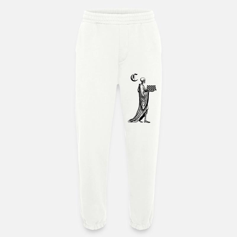 Skelett mit Schachbrett - Heavyweight Jogginghose - made by SPREAD  - OFF WHITE
