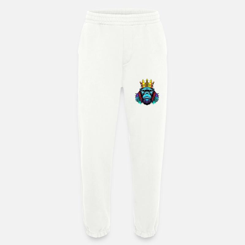 Gorilla Neon Krone - Heavyweight Jogginghose - made by SPREAD  - OFF WHITE