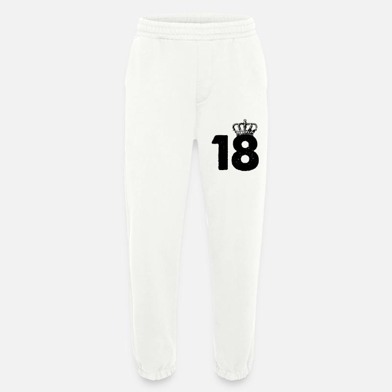 18 Crowns - Heavyweight Jogging Pants - made by SPREAD  - OFF WHITE