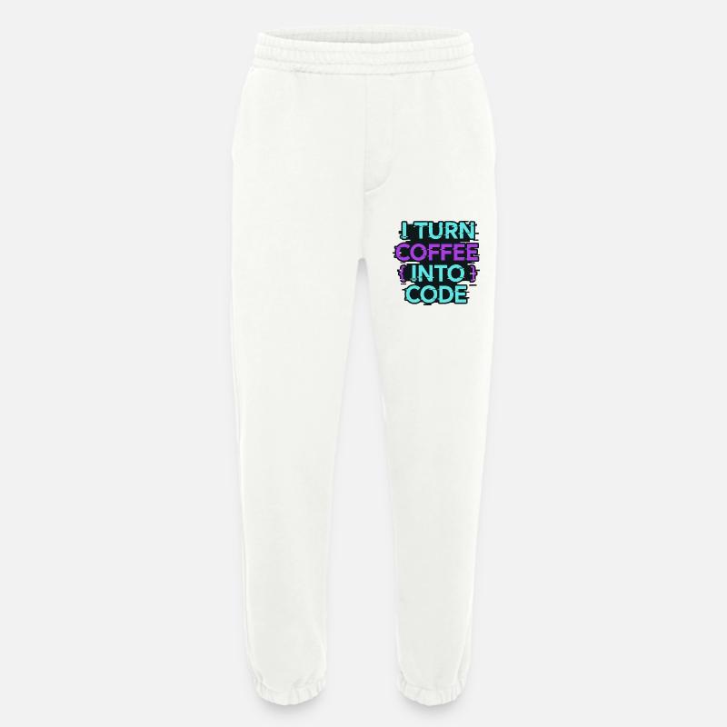 Ich verwandle Kaffee in Code - Heavyweight Jogginghose - made by SPREAD  - OFF WHITE