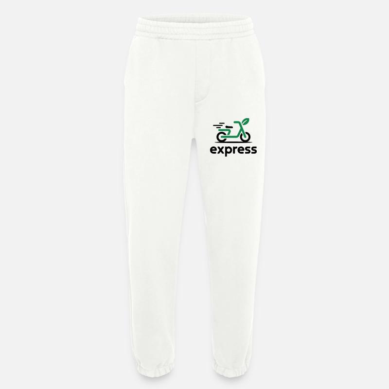 Eco Express Leaf Roller Logo - Heavyweight Jogginghose - made by SPREAD  - OFF WHITE
