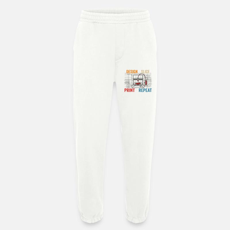 3D-Druck Evolution – Design Slice Print Repeat - Heavyweight Jogginghose - made by SPREAD  - OFF WHITE