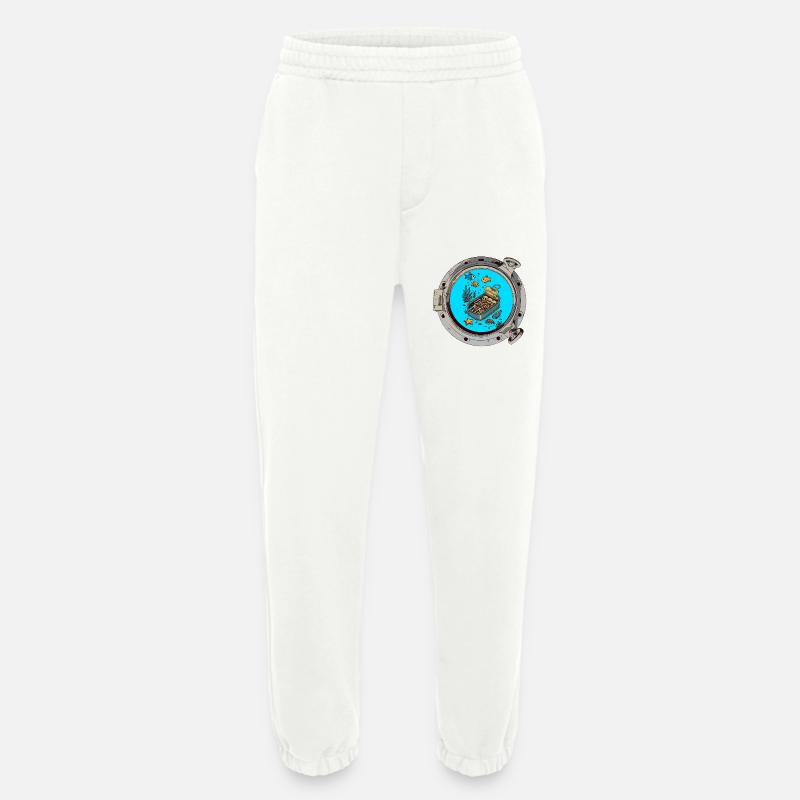 sleeping in a can - Heavyweight Jogging Pants - made by SPREAD  - OFF WHITE