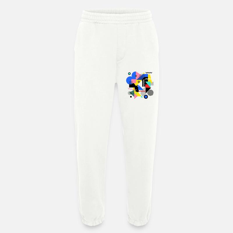 Geometrische Farbexplosion Pop Art - Heavyweight Jogginghose - made by SPREAD - OFF WHITE
