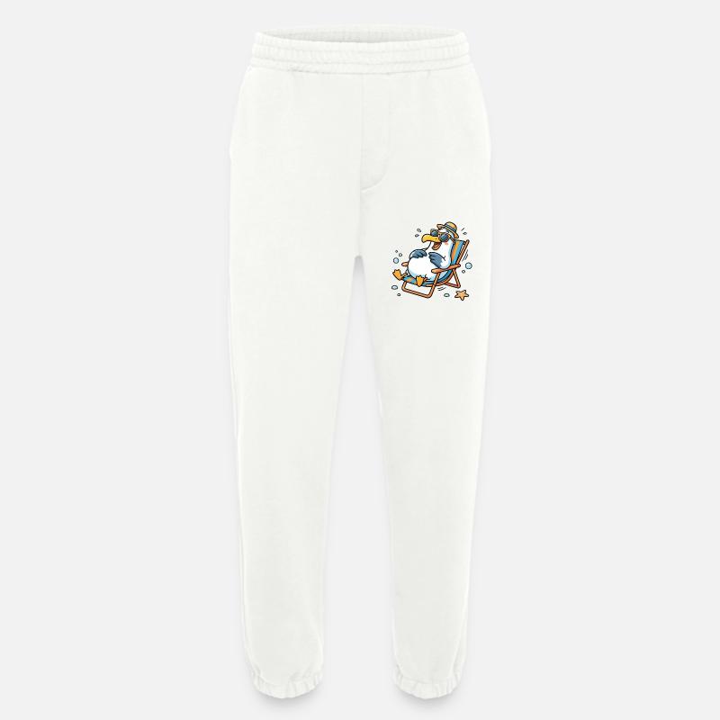 Relaxte Möwe am Strand - Heavyweight Jogginghose - made by SPREAD  - OFF WHITE