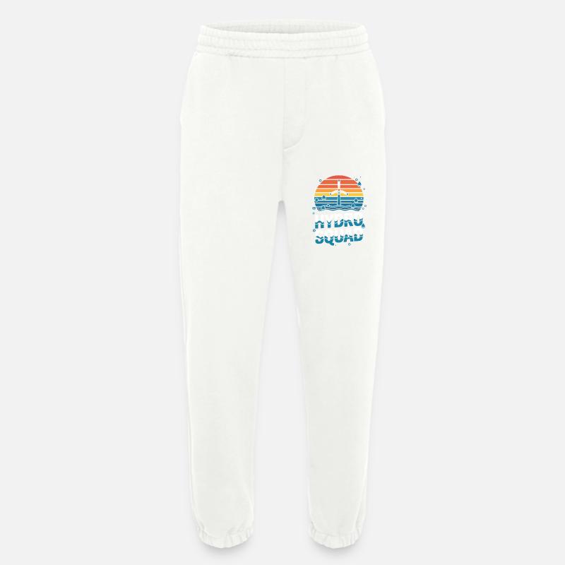 Hydro Squad Hydropower Team Renewable Energy - Heavyweight Jogging Pants - made by SPREAD - OFF WHITE