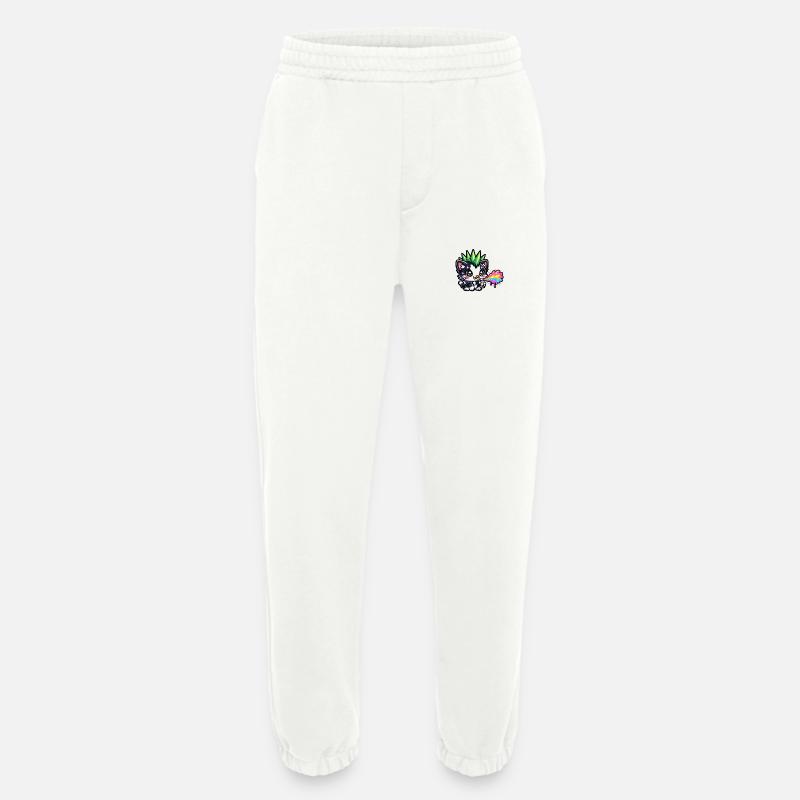 Punkkätzchen Neon Sprühfarben - Heavyweight Jogginghose - made by SPREAD  - OFF WHITE