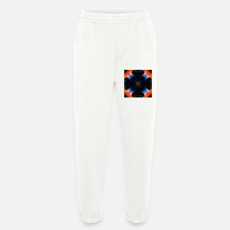Fraktalkunst Digitale Blume - Heavyweight Jogginghose - made by SPREAD  - OFF WHITE