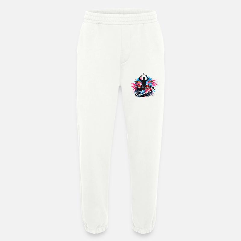 Drummer Power Splash Design  - Heavyweight Jogginghose - made by SPREAD  - OFF WHITE
