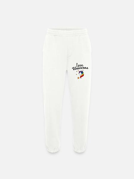 Regenbogen Einhorn Sternenzauber - Heavyweight Jogginghose - made by SPREAD - OFF WHITE