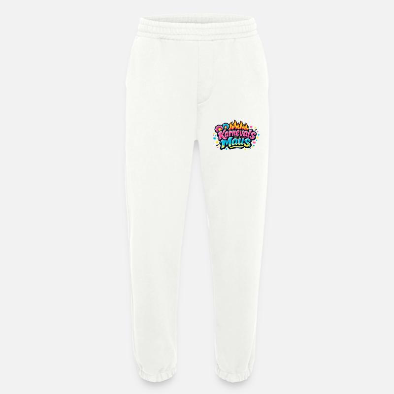 Karnevalsmaus Jeck - Kölle Alaaf Motiv - Heavyweight Jogginghose - made by SPREAD  - OFF WHITE
