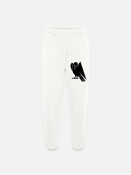 Minimalist Bird Silhouette - Heavyweight Jogging Pants - made by SPREAD  - OFF WHITE