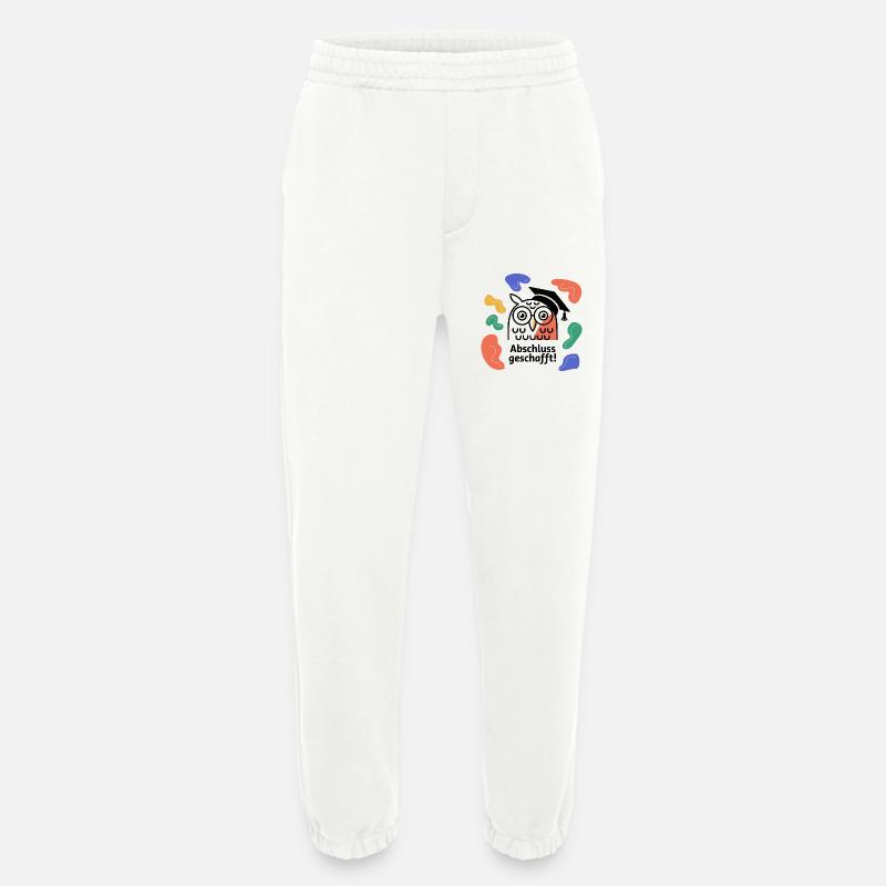 Abschluss-Eule Abstract Organic - Heavyweight Jogginghose - made by SPREAD  - OFF WHITE