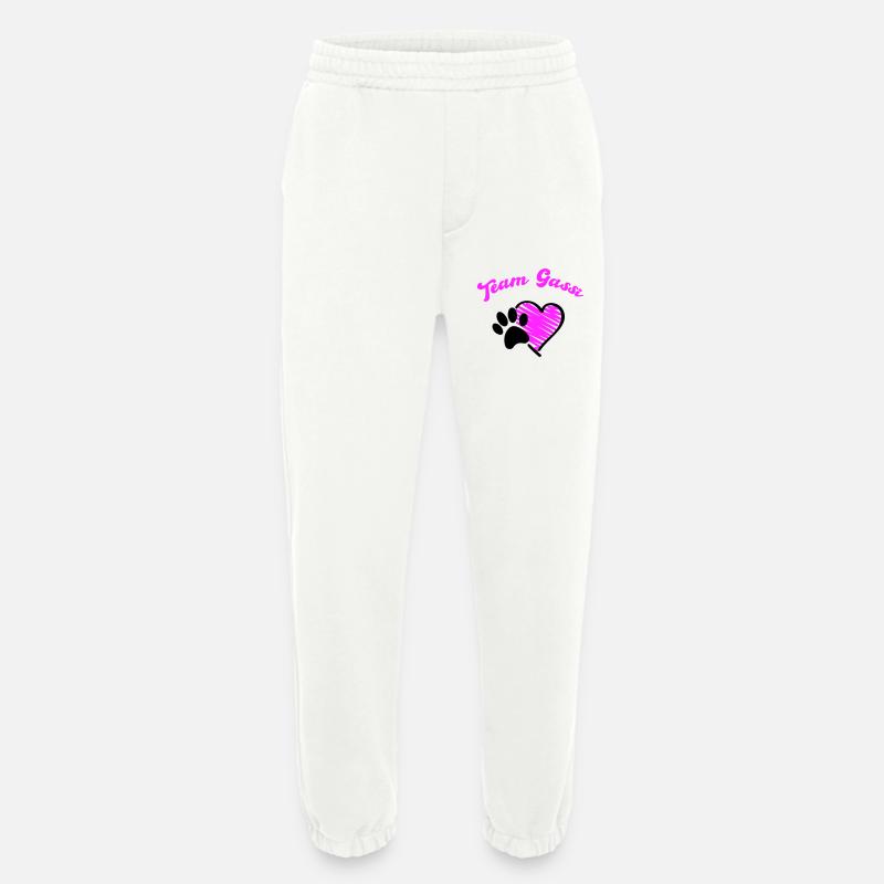 Team Gassi Hund Herz Liebe - Heavyweight Jogginghose - made by SPREAD  - OFF WHITE