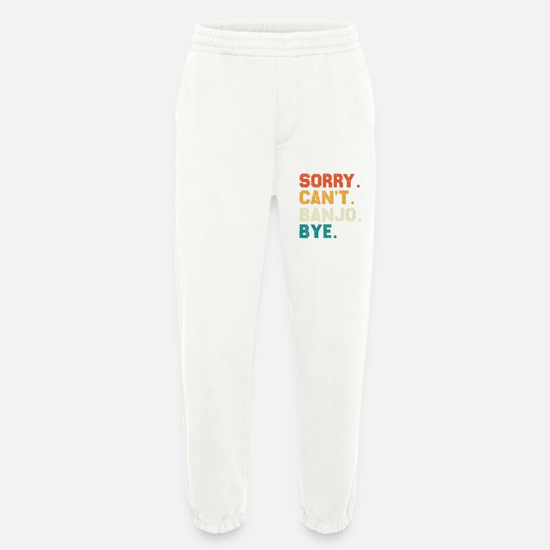 Sorry Can't Banjo Bye - Heavyweight Jogginghose - made by SPREAD  - OFF WHITE