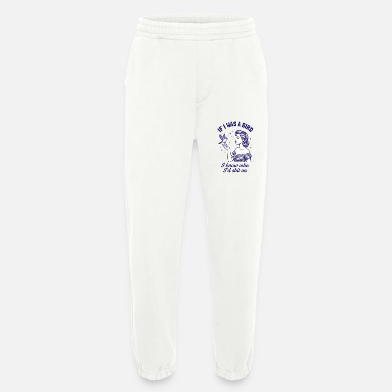 Echte Rache Vogel Retro Statement - Heavyweight Jogginghose - made by SPREAD  - OFF WHITE