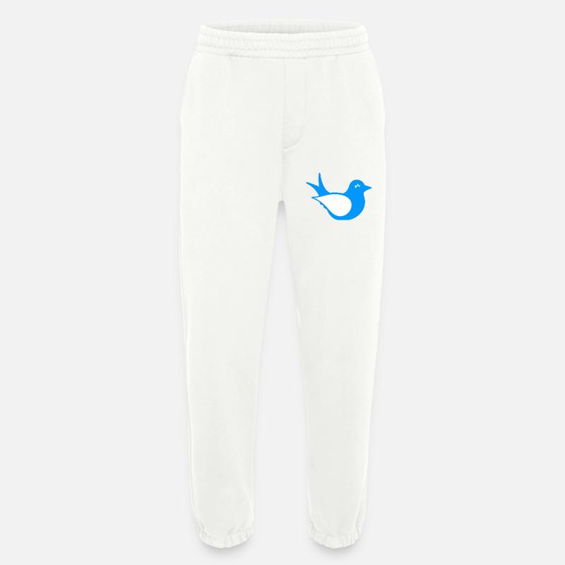 vogel silhouette sitzend, tiermotiv - Heavyweight Jogginghose - made by SPREAD  - OFF WHITE