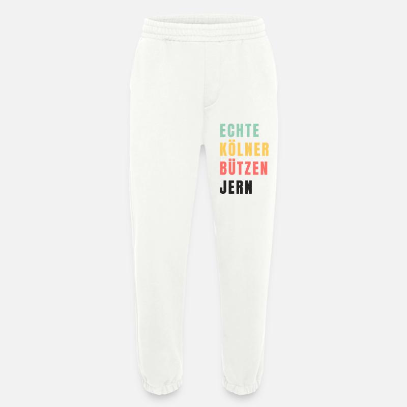 Echte Kölner bützen jern Karneval - Heavyweight Jogginghose - made by SPREAD  - OFF WHITE
