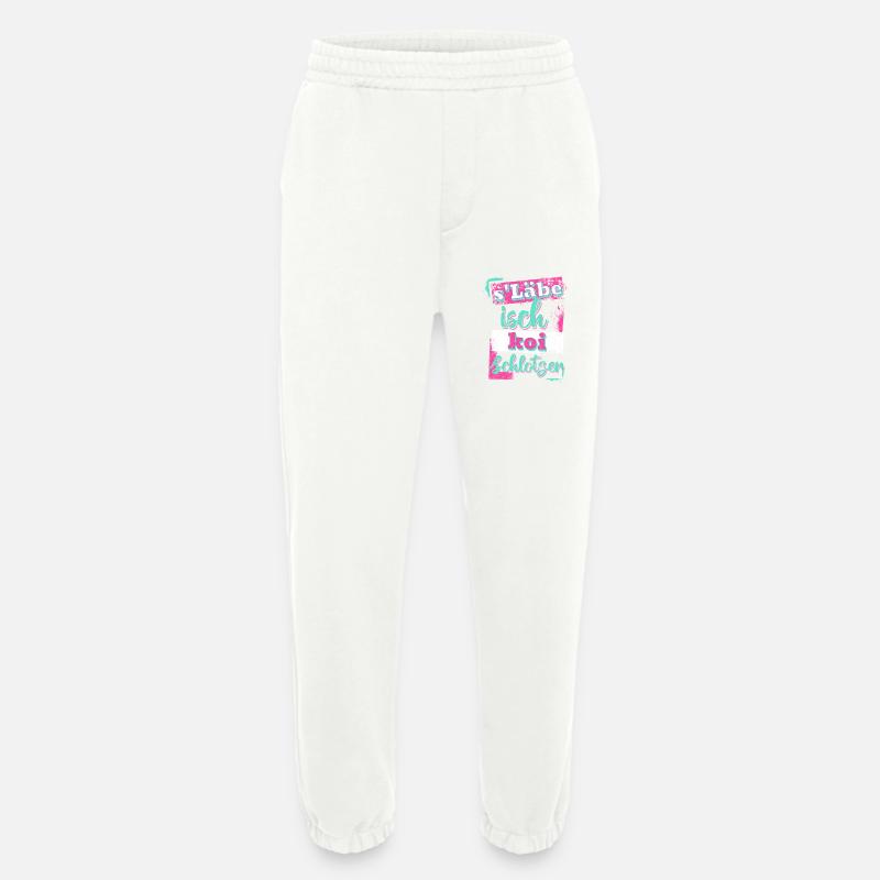 S'lebe isch koi Schlotzer - Heavyweight Jogginghose - made by SPREAD  - OFF WHITE