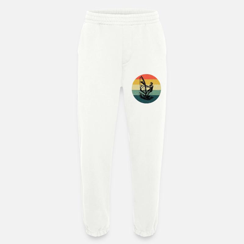 Modernes Windsurfing Artwork - Heavyweight Jogginghose - made by SPREAD  - OFF WHITE