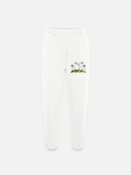 Flowers - Heavyweight Jogging Pants - made by SPREAD - OFF WHITE