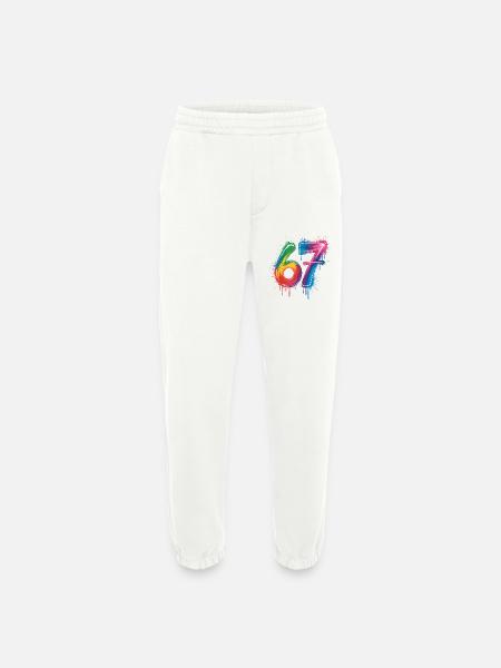 Sechs-Sieben-Farb-Spritzer - Heavyweight Jogginghose - made by SPREAD  - OFF WHITE