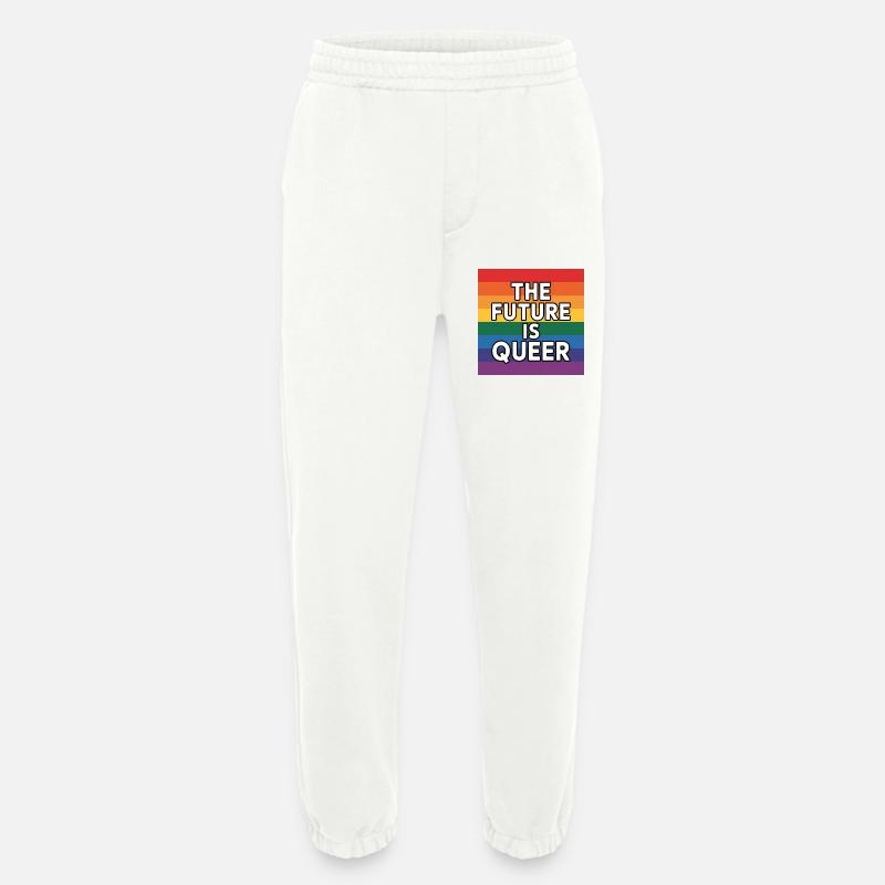Die Zukunft ist queer – Pride Tee - Heavyweight Jogginghose - made by SPREAD  - OFF WHITE