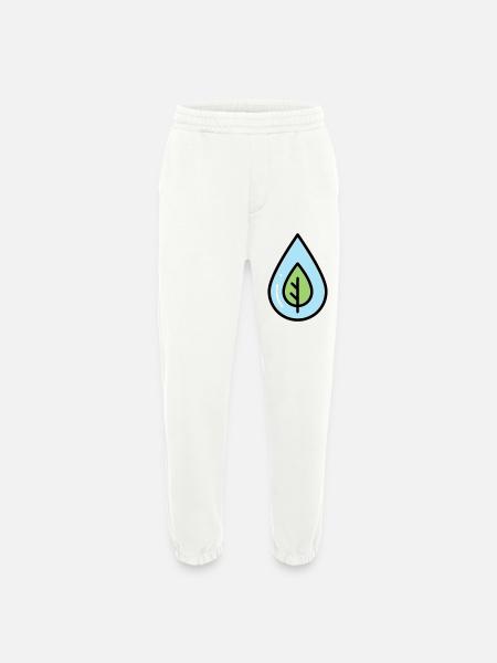 Wassertropfen Blatt Öko - Heavyweight Jogginghose - made by SPREAD  - OFF WHITE
