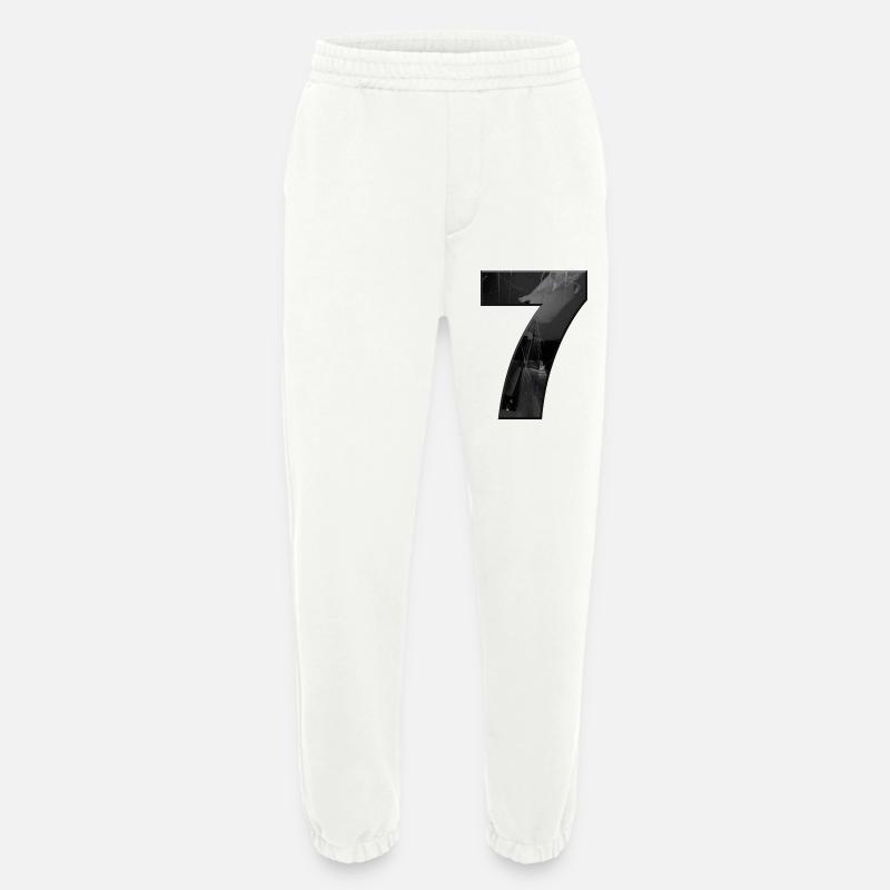 Schwarzgrau Sieben mit Splittern - Heavyweight Jogginghose - made by SPREAD  - OFF WHITE