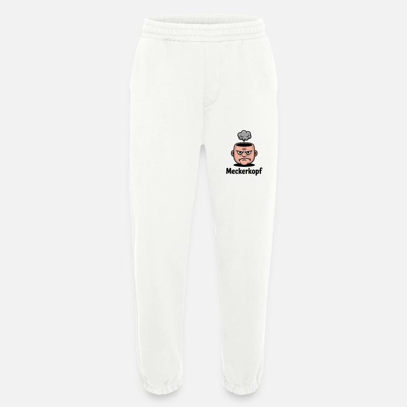 Complainer Annoyed Grumpy Comic Face - Heavyweight Jogging Pants - made by SPREAD  - OFF WHITE