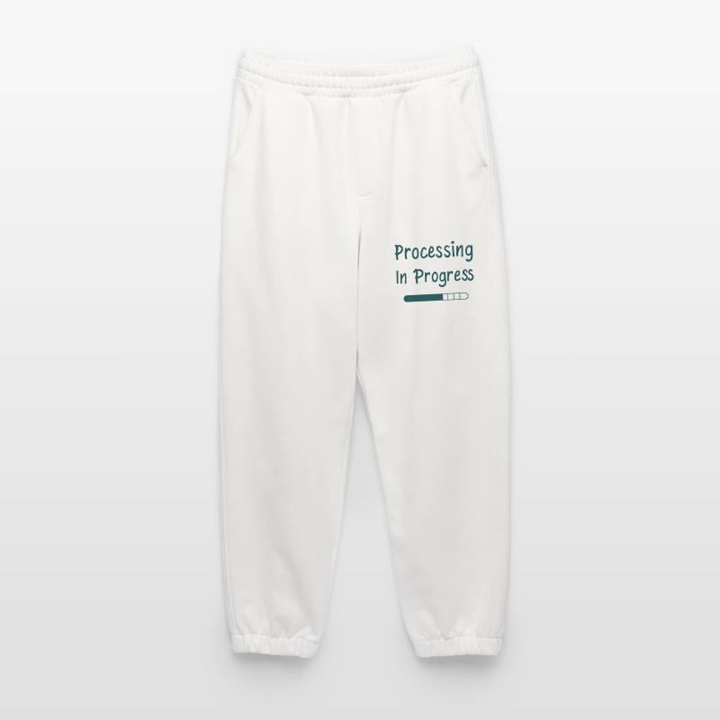 Processing In Progress Loading Bar Statement Heavyweight Jogging Pants - made by SPREAD 