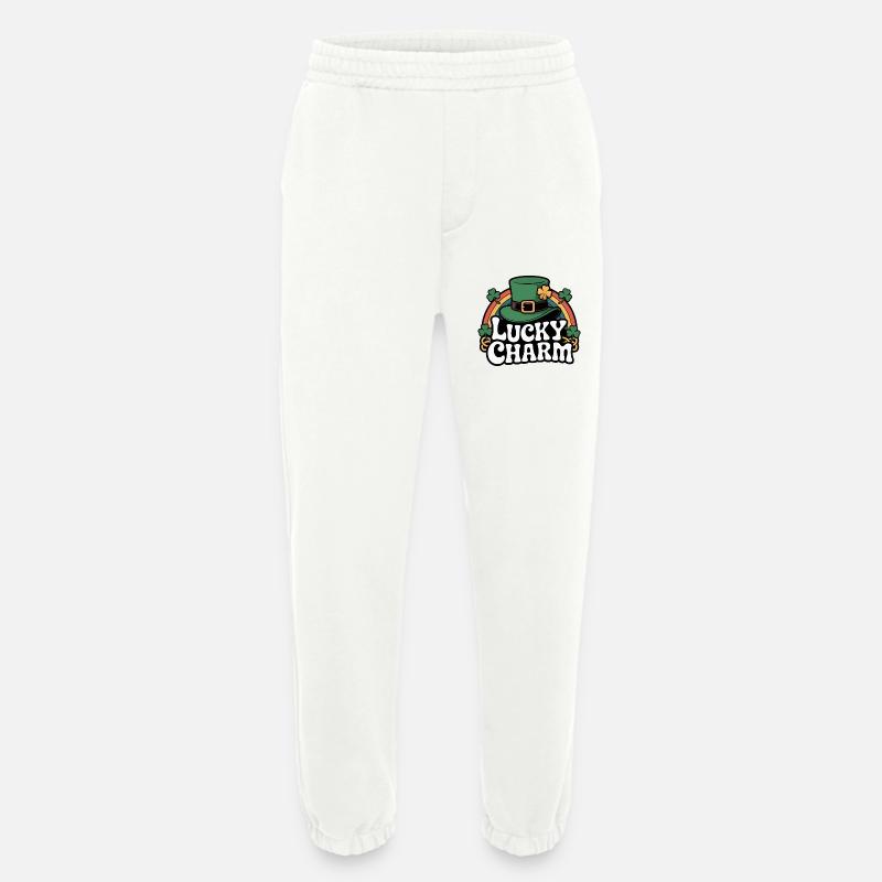 Lucky Charm Leprechaun-Hat Design - Heavyweight Jogginghose - made by SPREAD  - OFF WHITE